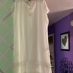 White tunic dress